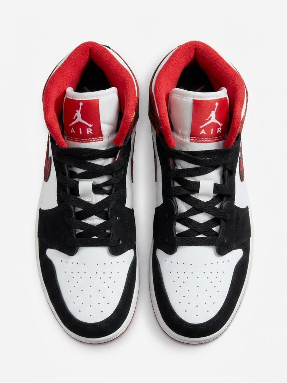 Jordan 1 Mid White Plaid (GS)- Nike Air Jordan- Great Condition! 7Y 🔥👟 - Picture 2 of 6